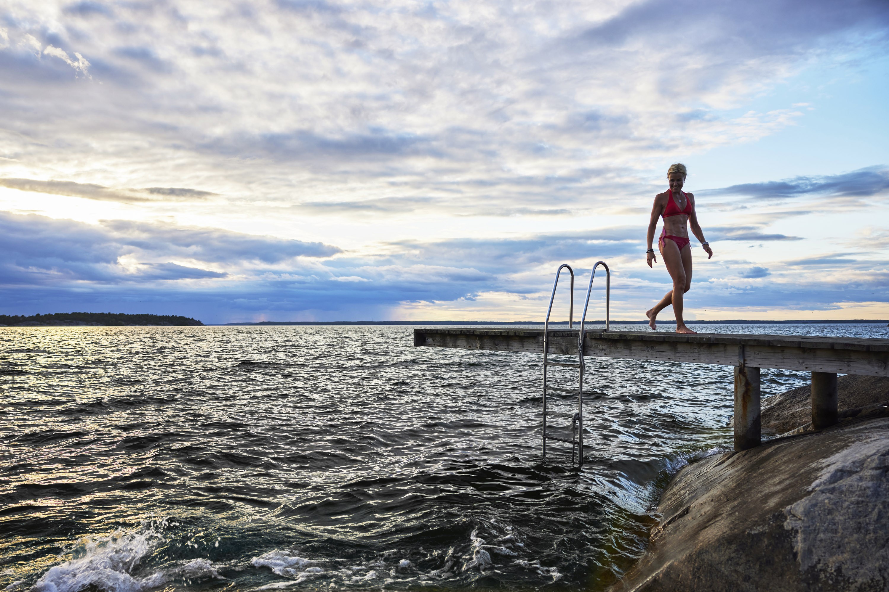 Badbrygga på Rögrund.